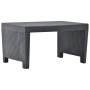 Juego de muebles de jardín 3 piezas plástico gris antracita de vidaXL, Conjuntos de jardín - Ref: Foro24-48824, Precio: 205,4...