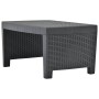 Juego de muebles de jardín 3 piezas plástico gris antracita de vidaXL, Conjuntos de jardín - Ref: Foro24-48824, Precio: 205,4...