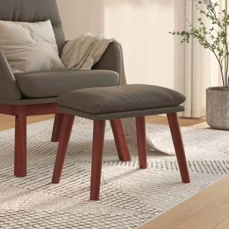 Reposapiés cuero sintético gris 45x29,5x35 cm de vidaXL, Otomanas - Ref: Foro24-341492, Precio: 40,50 €, Descuento: %
