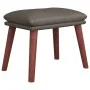 Reposapiés cuero sintético gris 45x29,5x35 cm de vidaXL, Otomanas - Ref: Foro24-341492, Precio: 40,50 €, Descuento: %