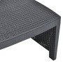 Juego de muebles de jardín 3 piezas plástico gris antracita de vidaXL, Conjuntos de jardín - Ref: Foro24-48824, Precio: 205,4...
