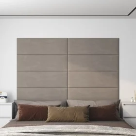 Wall panels 12 pcs light gray velvet 90x30 cm 3.24 m² by vidaXL, Wall covering - Ref: Foro24-343919, Price: 81,13 €, Discount: %