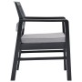 Juego de muebles de jardín 3 piezas plástico gris antracita de vidaXL, Conjuntos de jardín - Ref: Foro24-48824, Precio: 205,4...