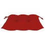 Sillas de jardín 3 uds madera maciza de teca con cojines rojos de vidaXL, Sillas de jardín - Ref: Foro24-3062535, Precio: 238...