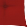 Sillas de jardín 3 uds madera maciza de teca con cojines rojos de vidaXL, Sillas de jardín - Ref: Foro24-3062535, Precio: 238...