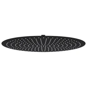 Black round stainless steel rain shower head 50 cm by vidaXL, shower heads - Ref: Foro24-147694, Price: 74,11 €, Discount: %