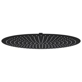 Cabezal de ducha efecto lluvia acero inox redondo negro 50 cm de vidaXL, Cabezales de ducha - Ref: Foro24-147694, Precio: 72,...