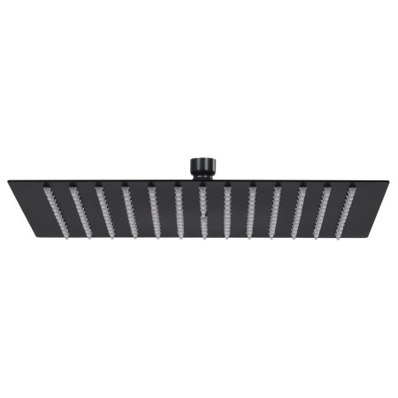 Cabezal ducha efecto lluvia acero inox cuadrado negro 25x25 cm de vidaXL, Cabezales de ducha - Ref: Foro24-147696, Precio: 21...