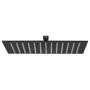 Cabezal ducha efecto lluvia acero inox cuadrado negro 25x25 cm de vidaXL, Cabezales de ducha - Ref: Foro24-147696, Precio: 21...