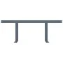 Respaldo para sofá palets hierro 110 cm gris claro de vidaXL, Accesorios para muebles de jardín - Ref: Foro24-315791, Precio:...