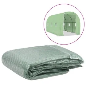 Cubierta de repuesto de invernadero verde (9 m²) 200x450x200 cm de vidaXL, Jardinería - Ref: Foro24-316449, Precio: 102,20 €,...