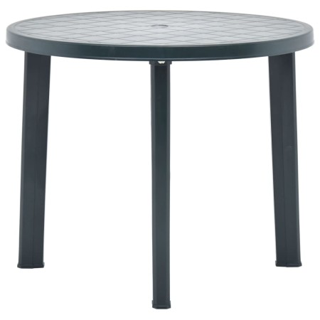 Mesa de jardín de plástico verde 89 cm de vidaXL, Mesas de jardín - Ref: Foro24-48806, Precio: 73,62 €, Descuento: %