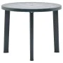 Mesa de jardín de plástico verde 89 cm de vidaXL, Mesas de jardín - Ref: Foro24-48806, Precio: 84,13 €, Descuento: %