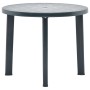 Mesa de jardín de plástico verde 89 cm de vidaXL, Mesas de jardín - Ref: Foro24-48806, Precio: 73,62 €, Descuento: %