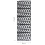 Alfombra de exterior PP negra 80x250 cm de vidaXL, Protectores para exterior - Ref: Foro24-317006, Precio: 29,63 €, Descuento: %