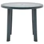 Mesa de jardín de plástico verde 89 cm de vidaXL, Mesas de jardín - Ref: Foro24-48806, Precio: 84,13 €, Descuento: %