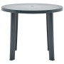 Mesa de jardín de plástico verde 89 cm de vidaXL, Mesas de jardín - Ref: Foro24-48806, Precio: 73,62 €, Descuento: %