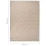 Alfombra de exterior de tejido plano rayas marrones 200x280 cm de vidaXL, Alfombras - Ref: Foro24-340868, Precio: 95,37 €, De...
