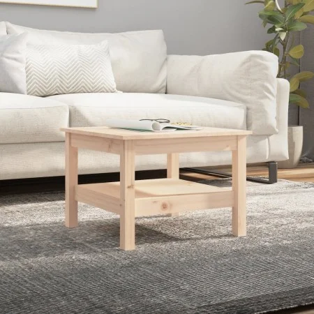 Mesa de centro de madera maciza de pino 55x55x40 cm de vidaXL, Mesas de centro - Ref: Foro24-814269, Precio: 60,48 €, Descuen...