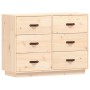 Aparador madera maciza de pino 100x40x75 cm de vidaXL, Aparadores - Ref: Foro24-820142, Precio: 114,97 €, Descuento: %