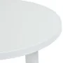 Mesa de jardín de plástico blanco 89 cm de vidaXL, Mesas de jardín - Ref: Foro24-48805, Precio: 78,23 €, Descuento: %