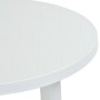 Mesa de jardín de plástico blanco 89 cm de vidaXL, Mesas de jardín - Ref: Foro24-48805, Precio: 71,17 €, Descuento: %