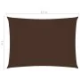 Toldo de vela rectangular tela Oxford marrón 2x3,5 m de vidaXL, Sombrillas - Ref: Foro24-135806, Precio: 31,33 €, Descuento: %