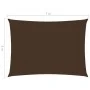 Toldo de vela rectangular tela Oxford marrón 6x7 m de vidaXL, Sombrillas - Ref: Foro24-135827, Precio: 118,19 €, Descuento: %