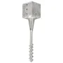 Picas de tierra 6 uds acero galvanizado plateado 12x12x56 cm by vidaXL, Spikes for anchoring in the ground - Ref: Foro24-1454...