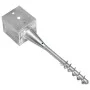 Picas de tierra 6 uds acero galvanizado plateado 12x12x56 cm by vidaXL, Spikes for anchoring in the ground - Ref: Foro24-1454...