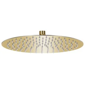 Cabezal de ducha redondo efecto lluvia acero inox dorado 30 cm by vidaXL, shower heads - Ref: Foro24-147705, Price: 28,91 €, ...