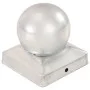 Pfostenkappen 6 Stück aus verzinktem Metall, Kugelende 91x91 mm. von vidaXL, Zubehör für Tore und Zäune - Ref: Foro24-145499,...