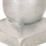 Tapas para postes 6 uds metal galvanizado globo final 91x91 mm de vidaXL, Accesorios para rejas y vallas - Ref: Foro24-145499...