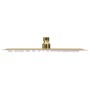 Cabezal ducha efecto lluvia acero inox cuadrado dorado 30x20cm de vidaXL, Cabezales de ducha - Ref: Foro24-147713, Precio: 19...