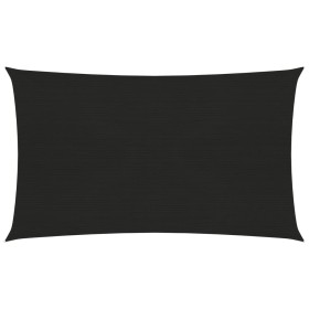 Toldo de vela negro HDPE 160 g/m² 3x6 m de vidaXL, Sombrillas - Ref: Foro24-311735, Precio: 35,56 €, Descuento: %