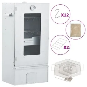 Horno ahumador de BBQ con generador humo frío acero galvanizado de vidaXL, Barbacoas - Ref: Foro24-3200755, Precio: 191,85 €,...