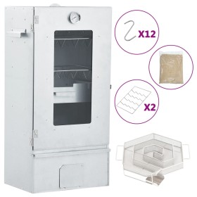 Horno ahumador de BBQ con generador humo frío acero galvanizado de vidaXL, Barbacoas - Ref: Foro24-3200755, Precio: 165,38 €,...