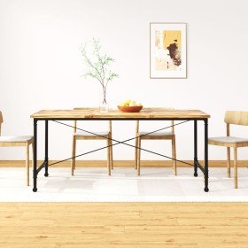 Mesa de comedor de madera maciza de mango 180 cm en Mesas de comedor | Comprar online en Foru.es
