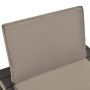 Tumbona de jardin con cojín plástico gris antracita de vidaXL, Sillas de jardín - Ref: Foro24-48826, Precio: 65,46 €, Descuen...