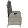 Sillón reclinable jardín y reposapiés 2 uds ratán PE gris claro de vidaXL, Sillas de jardín - Ref: Foro24-365294, Precio: 244...