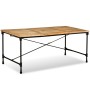 Mesa de comedor de madera maciza de mango 180 cm en Mesas de comedor | Comprar online en Foru.es