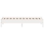 Estructura de cama madera maciza de pino blanco 90x190 cm de vidaXL, Camas y somieres - Ref: Foro24-842727, Precio: 88,73 €, ...