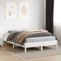 Estructura de cama madera maciza de pino blanco 150x200 cm de vidaXL, Camas y somieres - Ref: Foro24-842695, Precio: 122,62 €...