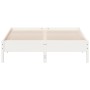 Estructura de cama madera maciza de pino blanco 150x200 cm de vidaXL, Camas y somieres - Ref: Foro24-842695, Precio: 122,62 €...