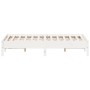 Estructura de cama madera maciza de pino blanco 150x200 cm de vidaXL, Camas y somieres - Ref: Foro24-842695, Precio: 122,62 €...