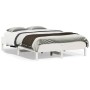 Estructura de cama madera maciza de pino blanco 135x190 cm de vidaXL, Camas y somieres - Ref: Foro24-842719, Precio: 117,07 €...