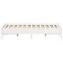 Estructura de cama madera maciza de pino blanco 135x190 cm de vidaXL, Camas y somieres - Ref: Foro24-842719, Precio: 117,07 €...