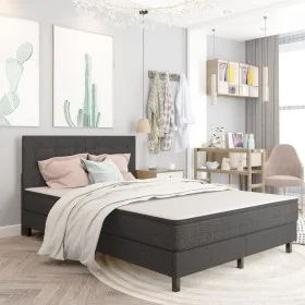 Getuftetes Kopfteil aus dunkelgrauem Stoff, 140 x 200 cm von vidaXL, Kopf- und Fußteile - Ref: Foro24-287472, Preis: 90,53 €,...