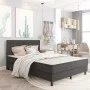 Tufted headboard in dark gray fabric 140x200 cm by vidaXL, Headboards and footboards - Ref: Foro24-287472, Price: 90,53 €, Di...