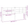 Cabecero de metal negro 200 cm de vidaXL, Cabeceros y pies de cama - Ref: Foro24-355599, Precio: 39,51 €, Descuento: %